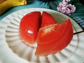 清凉又解暑，Q弹爽滑的西红柿果冻的做法步骤：7