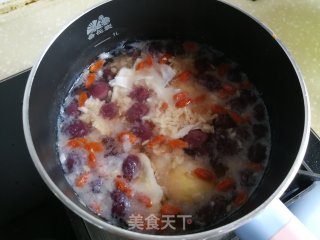 紫薯芋圆酒酿鸡蛋的做法步骤：4