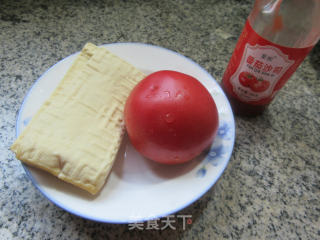 番茄炒豆腐干的做法步骤：1