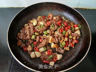 小炒牛肉的做法步骤：15