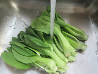 鸡蛋菜芯面疙瘩的做法步骤：2