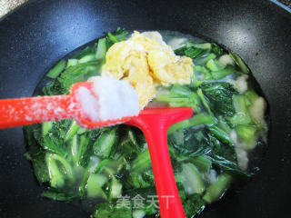 鸡蛋菜芯面疙瘩的做法步骤：10