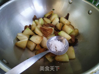 元蘑烧冬瓜的做法步骤：8