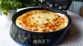 用饼铛做鸡肉披萨的做法步骤：7