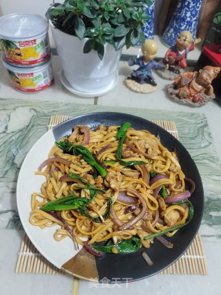 肉片洋葱炒面的做法步骤：14