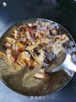 蕨菜干炖鸡肉的做法步骤：6