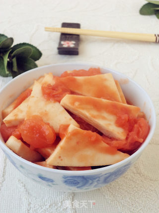 番茄千页豆腐的做法步骤：8