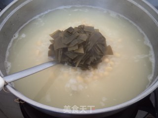 海带豆香粥的做法步骤：7