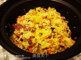 什锦煲仔饭的做法步骤：7