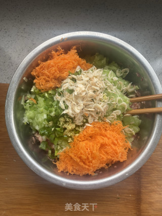 黄瓜猪肉虾皮饺的做法步骤：6