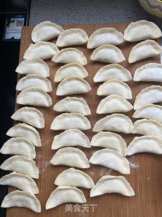 黄瓜猪肉虾皮饺的做法步骤：9