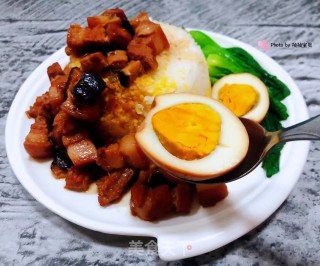 #鸡蛋#香菇鸡蛋卤肉饭的做法步骤：17