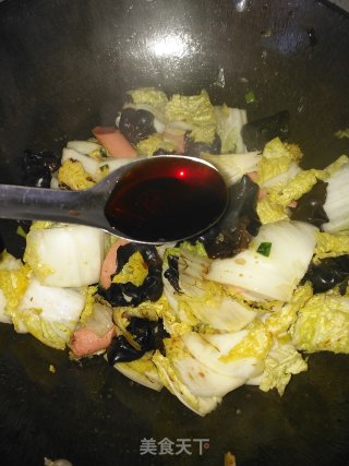 白菜火腿豆腐煲的做法步骤：10