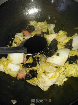 白菜火腿豆腐煲的做法步骤：11