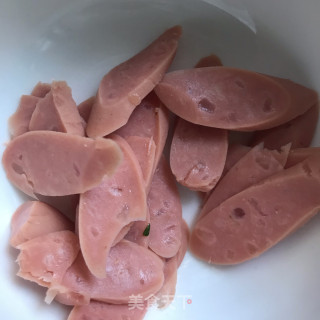 鸡蛋火腿炒土豆粉的做法步骤：5