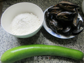 淡菜夜开花面疙瘩的做法步骤：1