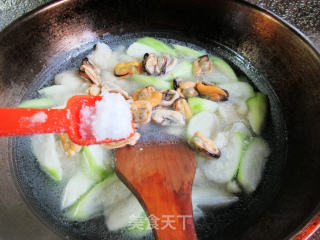 淡菜夜开花面疙瘩的做法步骤：10