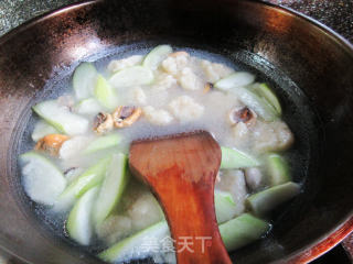 淡菜夜开花面疙瘩的做法步骤：12