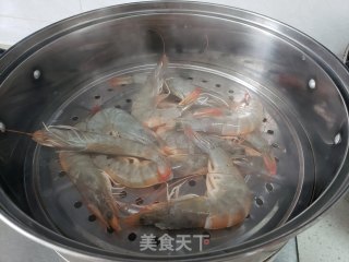 清蒸虾的做法步骤：3