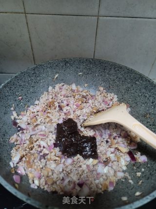 香菇洋葱肉酱的做法步骤：7