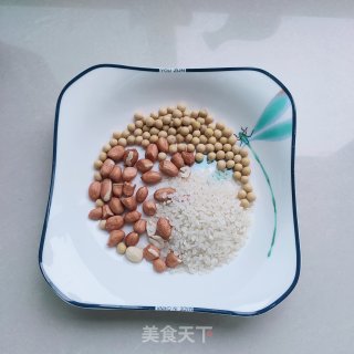黄豆花生米糊的做法步骤：1