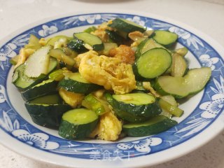 黄瓜炒鸡蛋的做法步骤：4