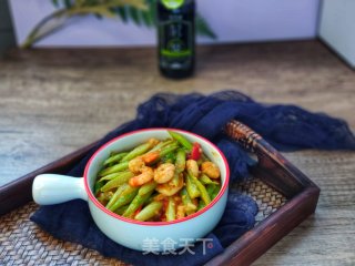 芦笋炒虾仁的做法步骤：7