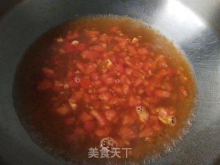 番茄虾滑汤的做法步骤：8