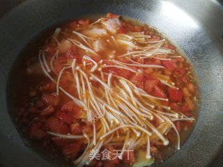 番茄虾滑汤的做法步骤：10