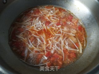 番茄虾滑汤的做法步骤：12