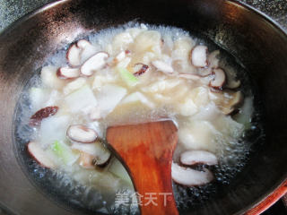 香菇冬瓜面疙瘩的做法步骤：5