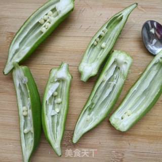 秋葵酿肉的做法步骤：9