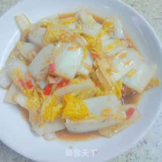酸辣娃娃菜的做法步骤：7