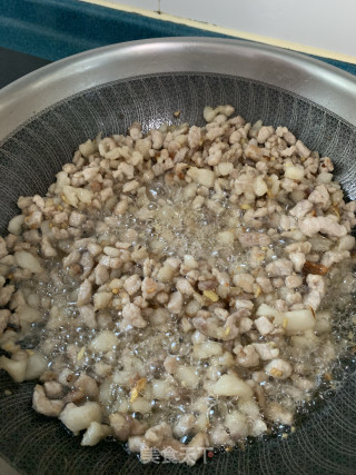 团子—豆腐干肉末榨菜馅的做法步骤：6