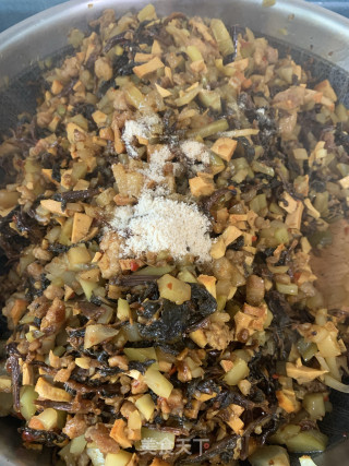 团子—豆腐干肉末榨菜馅的做法步骤：13