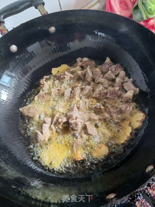 香菜牛肉的做法步骤：3