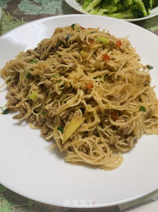 炒面线的做法步骤：8