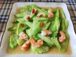 虾仁烩丝瓜的做法步骤：11