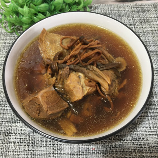 菌菇排骨炖老鸽的做法步骤：11