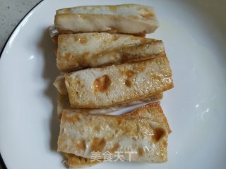 肉末香煎豆腐的做法步骤：2