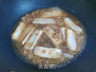 肉末香煎豆腐的做法步骤：5