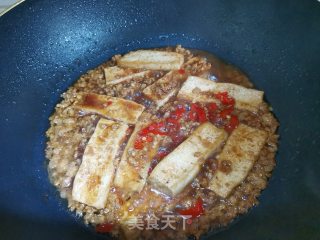 肉末香煎豆腐的做法步骤：7