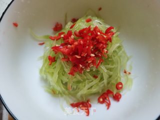 凉拌莴笋丝的做法步骤：6
