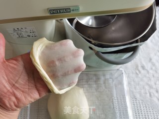 百吃不腻中种菠萝包，自然开裂，经典酥皮菠萝包！的做法步骤：7