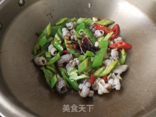尖椒炒鱼肚的做法步骤：12