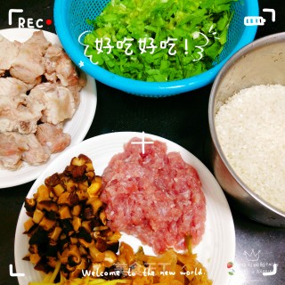 排骨香菇瘦肉粥的做法步骤：1