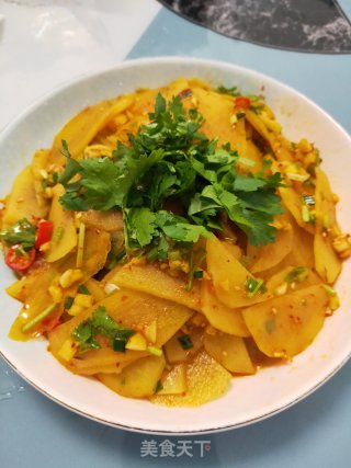 凉拌土豆片的做法步骤：6