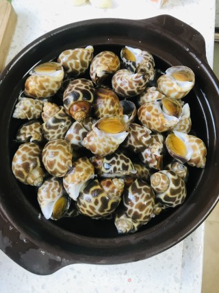 砂锅焖花螺的做法步骤：4