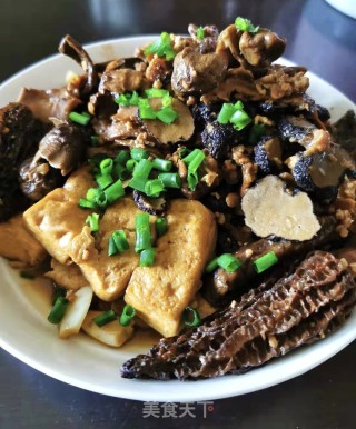 杂菌焖豆腐的做法步骤：12