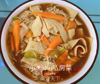 豆皮金针菇的做法步骤：6